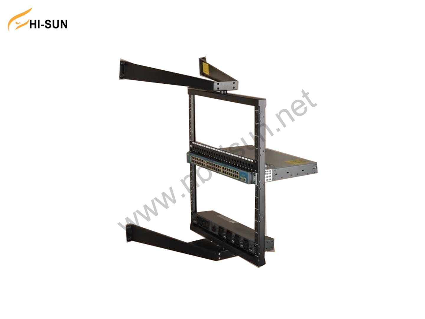 12U Wall Mount 2-Post Open Frame Rack